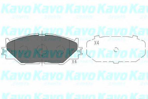 Комплект тормозных колодок, дисковый тормоз KAVO PARTS KBP-9094