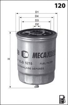 Паливний фільтр MECAFILTER ELG5387